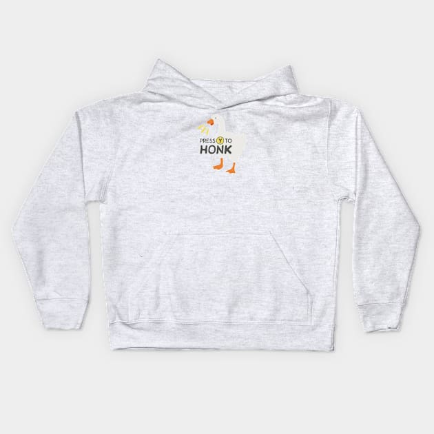 Goose Honk Merch Kids Hoodie by tariandita